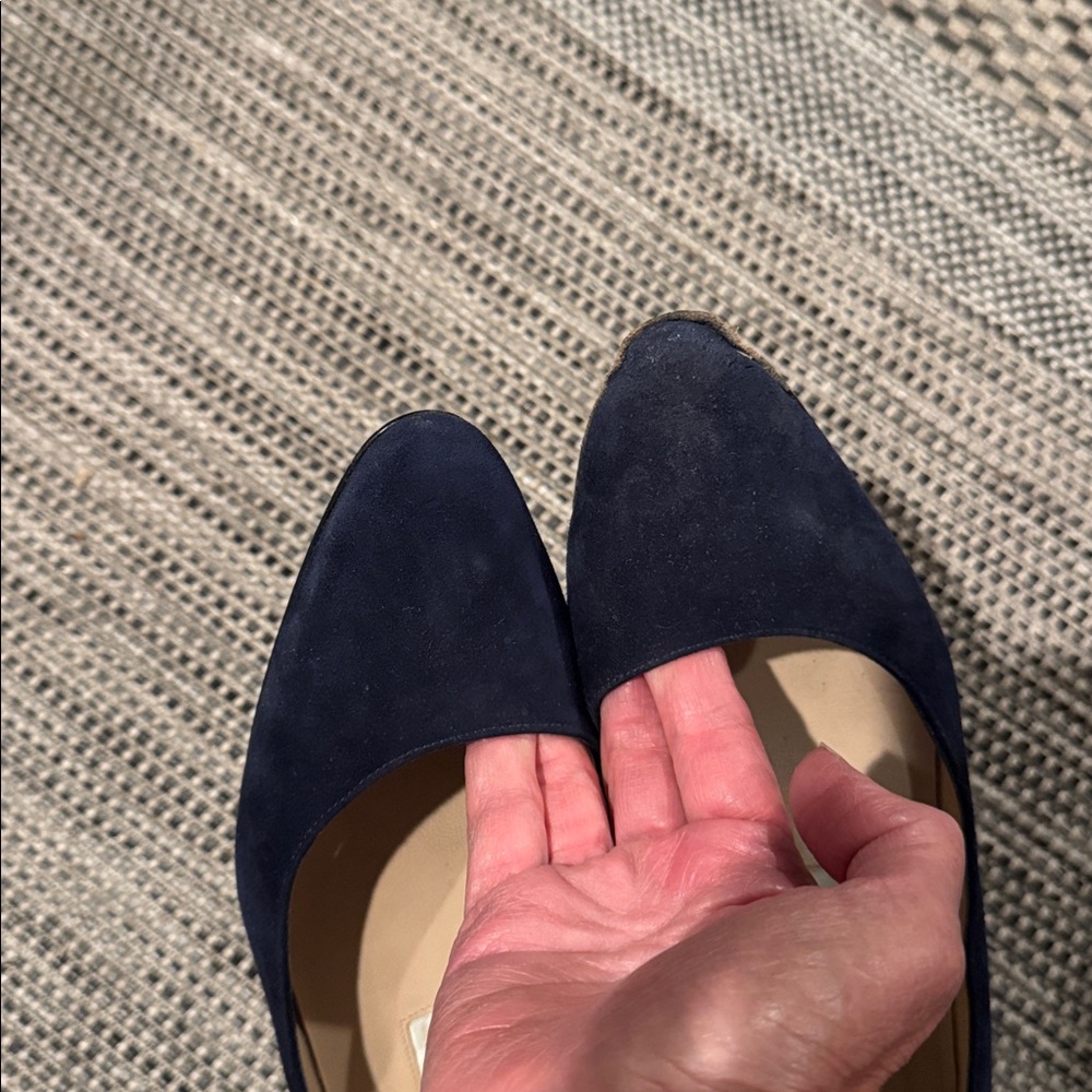 Manolo Blahnik Lista low healed suede pumps - Picture 11 of 16